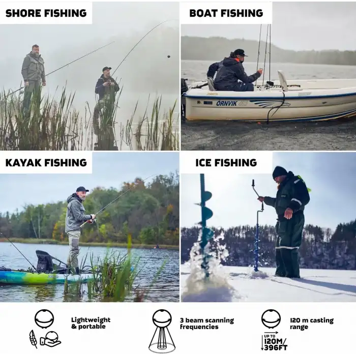 Deeper Chirp 2 Taşınabilir Sonar Balık Bulucu ve Derinlik Bulucu