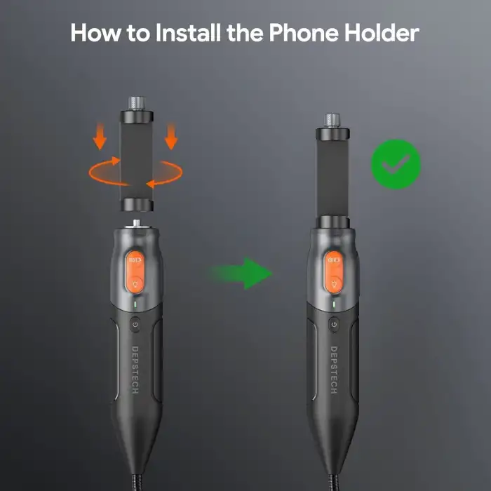 DEPSTECH 1080P Işıklı Üç Lensli Endoskop Kamera - 3m Kablo - 8mm