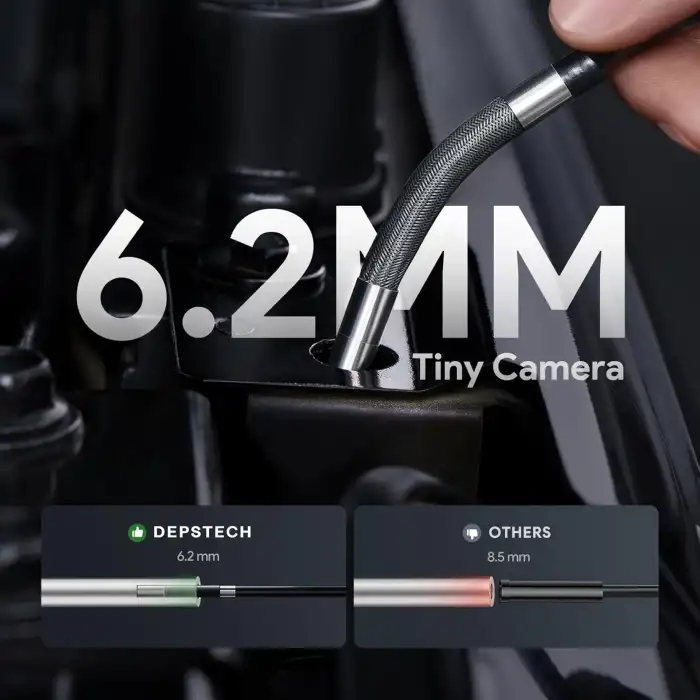 DEPSTECH 210° Eklemli Problu Endüstriyel Endoskop 6.2mm - 1.5m Kablo