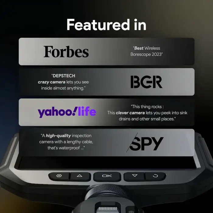 DEPSTECH İki Yönlü Işıklı Eklemli Endoskop Kamera - 1.5m Kablo - 6mm