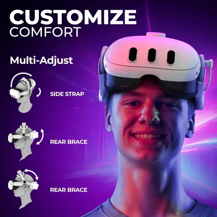 DESTEK QH4 Batarya Kafa Bandı, 30W Hızlı Şarj - Quest 3/3S İçin (Sadece Aksesuar)