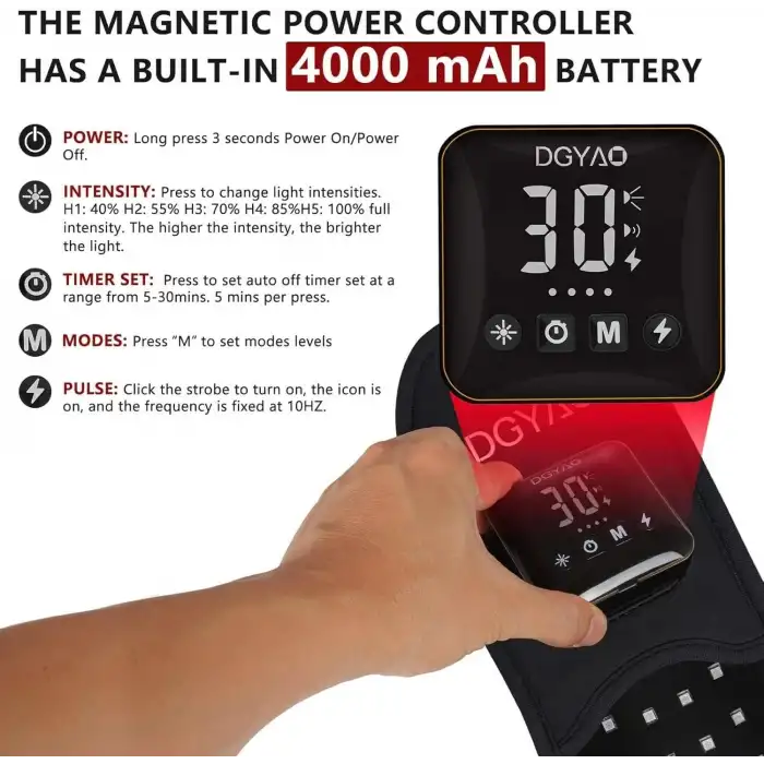 DGYAO Kablosuz Ayak Terliği Kırmızı Işık Terapisi - Ayak Agrısı Giderici