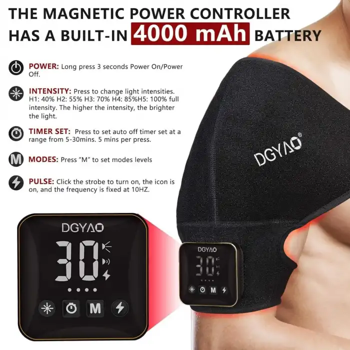 DGYAO Kablosuz Kırmızı Işık Terapisi Omuz Desteği