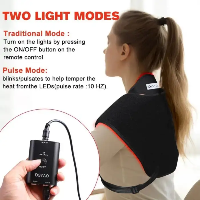 DGYAO Omuz ve Boyun İçin Kırmızı Işık Terapisi - 660nm Kızılötesi 850nm