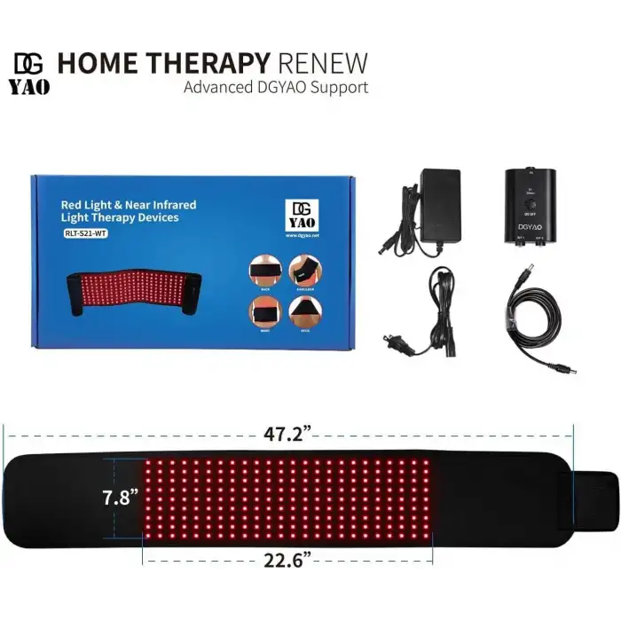 DGYAO Sırt Agrısını Gidermek için Kırmızı ve Kızılötesi Işık Terapi Kemeri