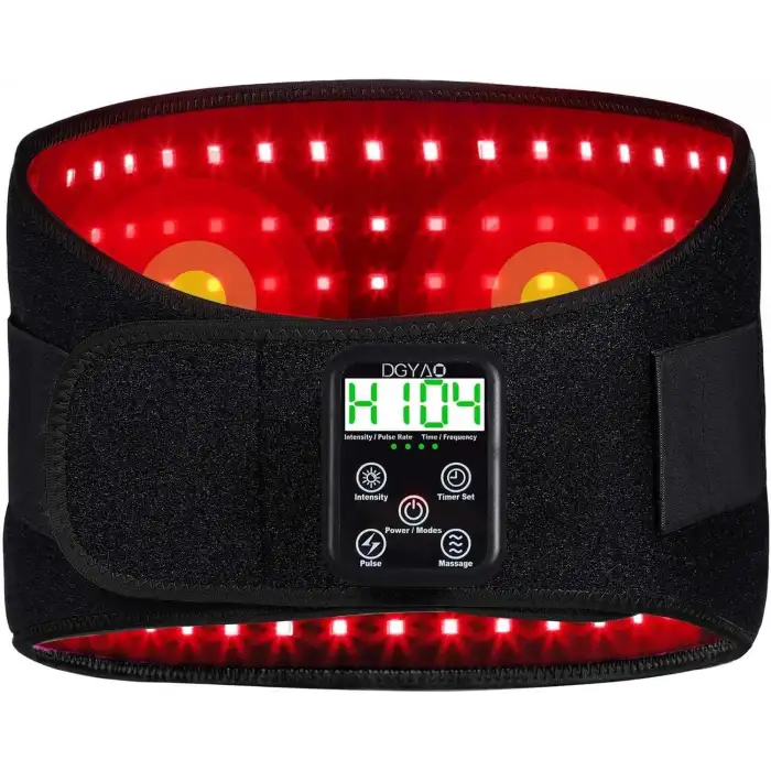 DGYAO Vücut için Kablosuz Kırmızı Işık Terapi Kemeri, 10000mAh Pil
