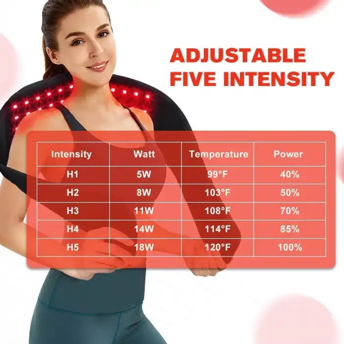 DGYAO Vücut için Kablosuz Kırmızı Işık Terapi Kemeri, 10000mAh Pil