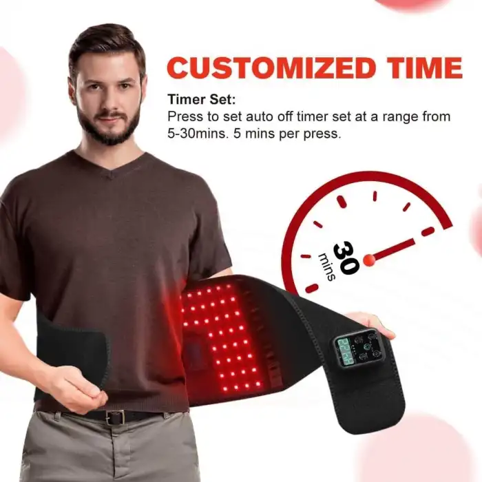 DGYAO Vücut için Kablosuz Kırmızı Işık Terapi Kemeri, 10000mAh Pil