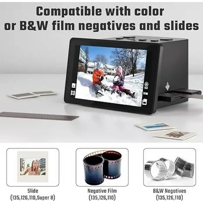 DigitConvert 5 inç LCD Dijital Film ve Slayt Tarayıcı 22MP