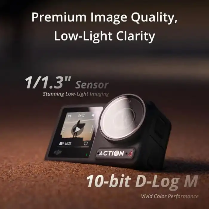 DJI Osmo Action 4 Standart Kombo - 4K/120 fps Su Geçirmez Aksiyon Kamerası