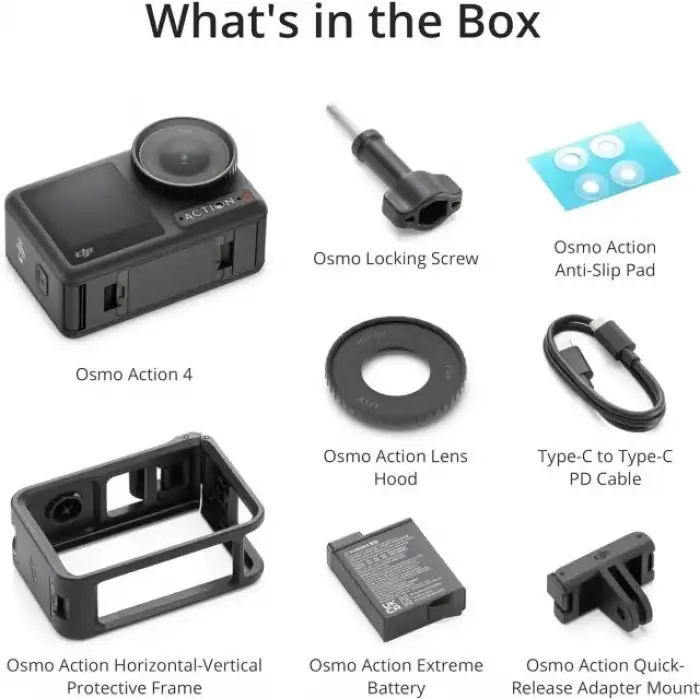 DJI Osmo Action 4 Standart Kombo - 4K/120 fps Su Geçirmez Aksiyon Kamerası