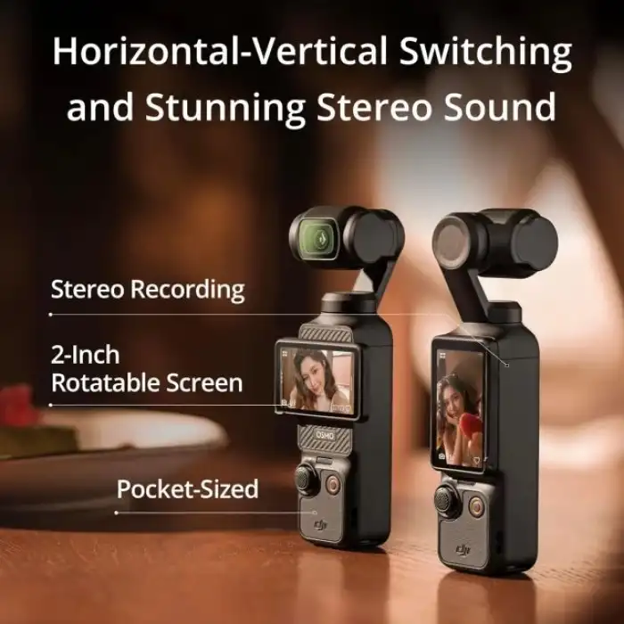 DJI Osmo Pocket 3 Vlog Kamerası CMOS ve 4K/120fps Video