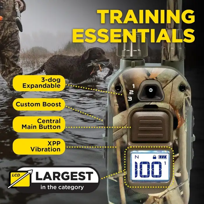 Dogtra 1900X Kamuflaj E-Collar Eğitimi Tasması - 3/4 Mil, 16+ Kg Köpekler