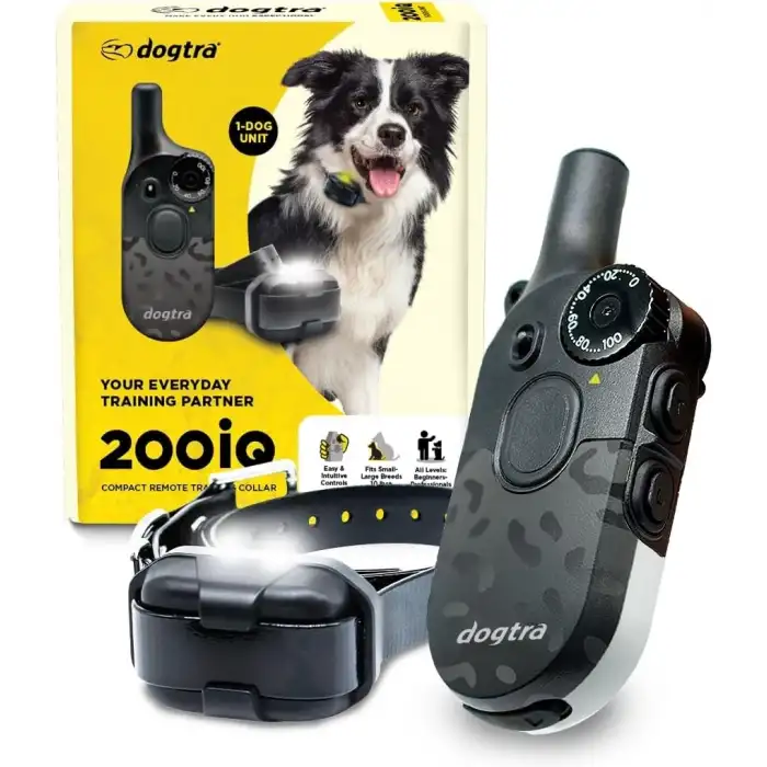 Dogtra 200iQ Uzaktan Eğitim E-Tasması 4,5+ Kg Köpekler - Siyah Leopar