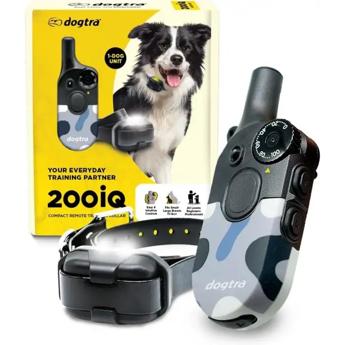 Dogtra 200iQ Uzaktan Eğitim E-Tasması 4,5+ Kg Köpekler - Soyut Mavi