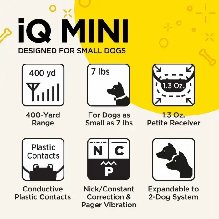 Dogtra iQ Mini Şarj Edilebilir Su Geçirmez Mini Uzaktan Köpek Eğitimi