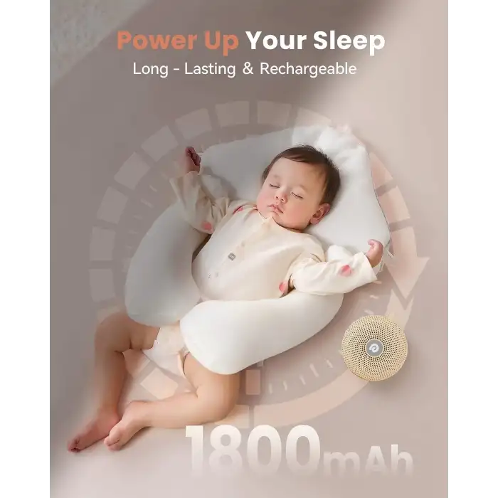 Dreamegg Beyaz Gürültü Makinesi - 21 Rahatlatıcı Ses - Açık Haki