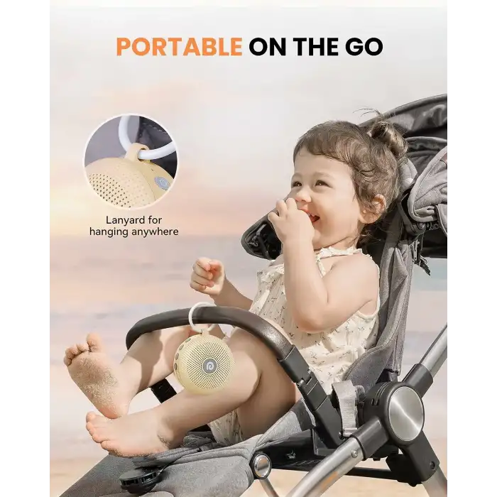 Dreamegg Beyaz Gürültü Makinesi - 21 Rahatlatıcı Ses - Açık Haki