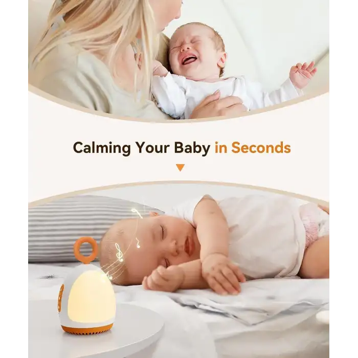 Dreamegg Beyaz Gürültü Makinesi - 8 Rahatlatıcı Ses - Turuncu