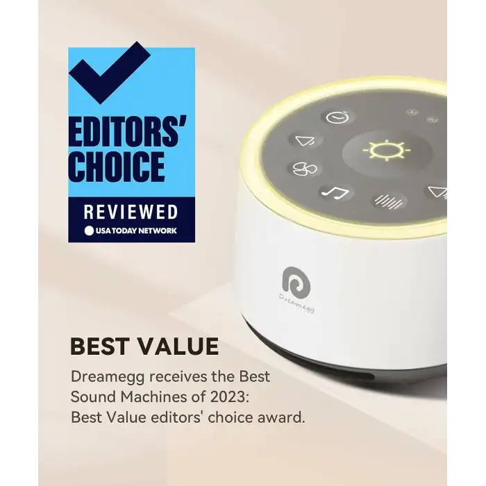 Dreamegg D1 Ses Makinesi - Bebekler için Gece Işıklı - Beyaz