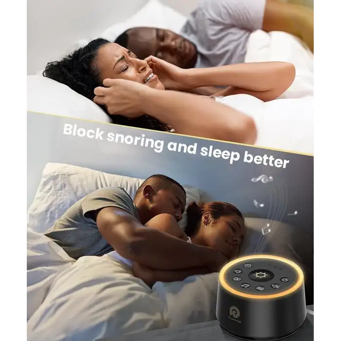 Dreamegg D1 Ses Makinesi - Bebekler için Gece Işıklı - Siyah