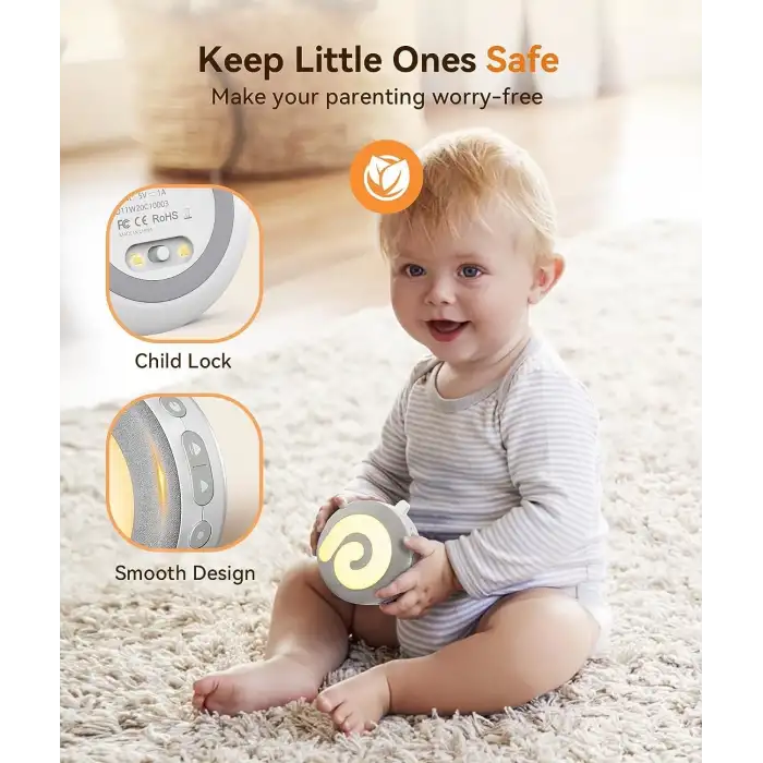 Dreamegg D11 Gece Işığıyla Uyuyan Bebekler için Beyaz Gürültü Makinesi