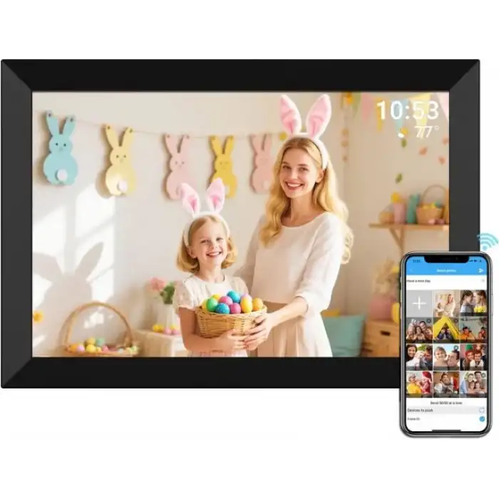 Dxmart Dijital 10.1 inç WiFi Dijital Resim Çerçevesi