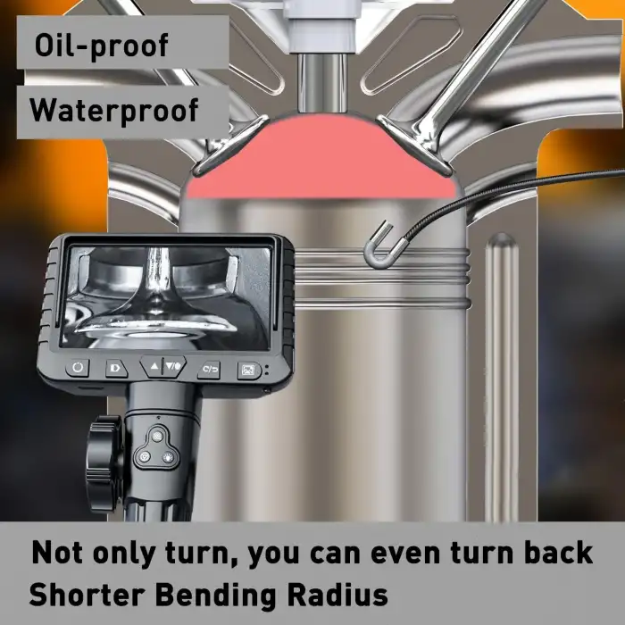 DXZtoz Endüstriyel Endoskop - 0.33 Inc Mafsallı Yılan Kamera - 1.6m