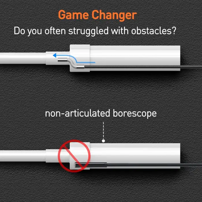 DXZtoz Endüstriyel Endoskop - 0.33 Inc Mafsallı Yılan Kamera - 3m