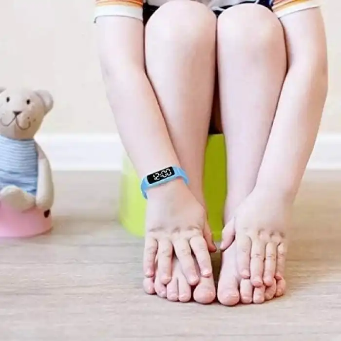 E-Vibra 8 Alarm Titreşimli Hatırlatma Saati, Çocuklar İçin Suya Dayanıklı - Mavi