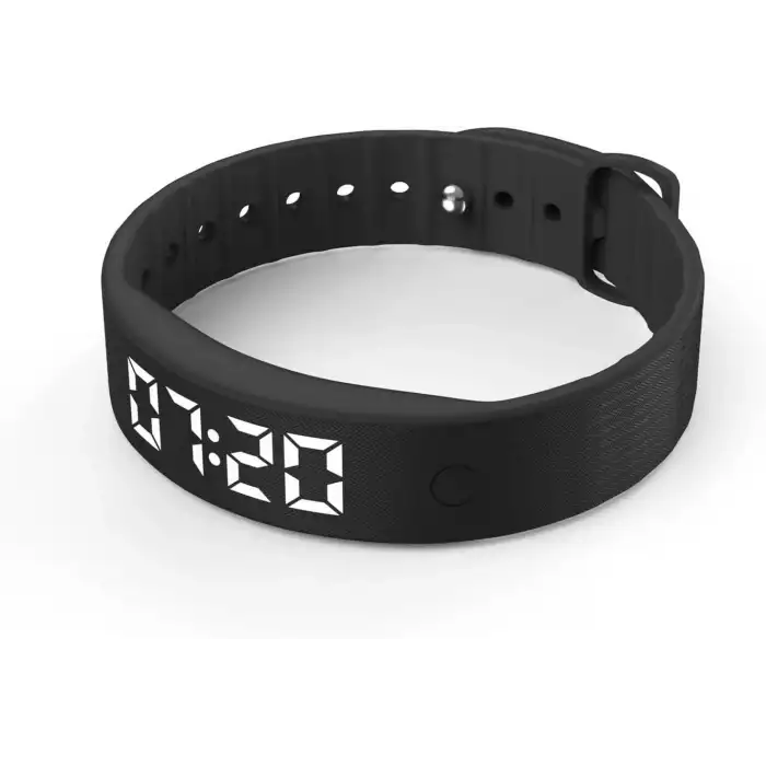 E-Vibra Fitness Takip Bluetooth ve Uygulama Yok Telefon Gerektirmez - Siyah