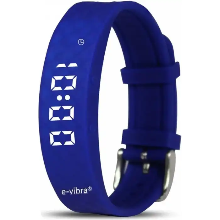 E-Vibra Tuvalet Eğitimi Saati - Şarj Edilebilir Sessiz Titreşimli Saat - Mavi
