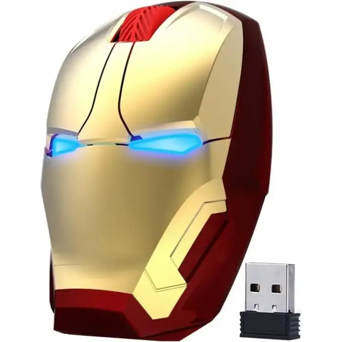 ECOiNVA Kablosuz Iron Man Mouse 2.4G Optik - Gold