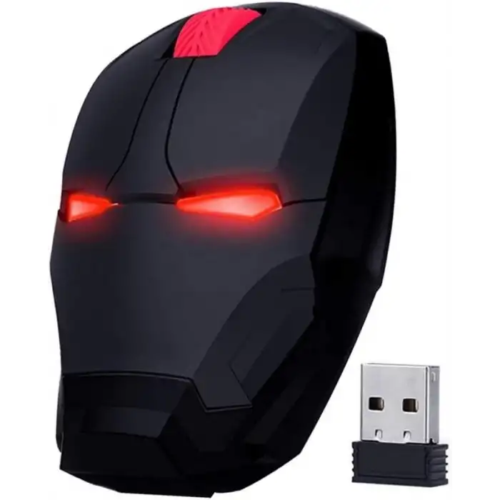ECOiNVA Kablosuz Iron Man Mouse 2.4G Optik - Silver