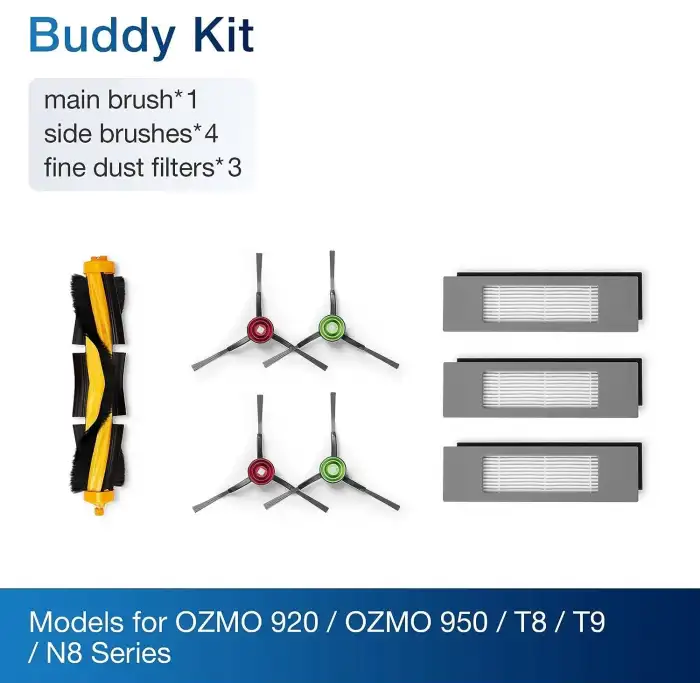 Ecovacs Deebot Aksesuar Paketi (Yedek Fırçalar ve Filtreler)