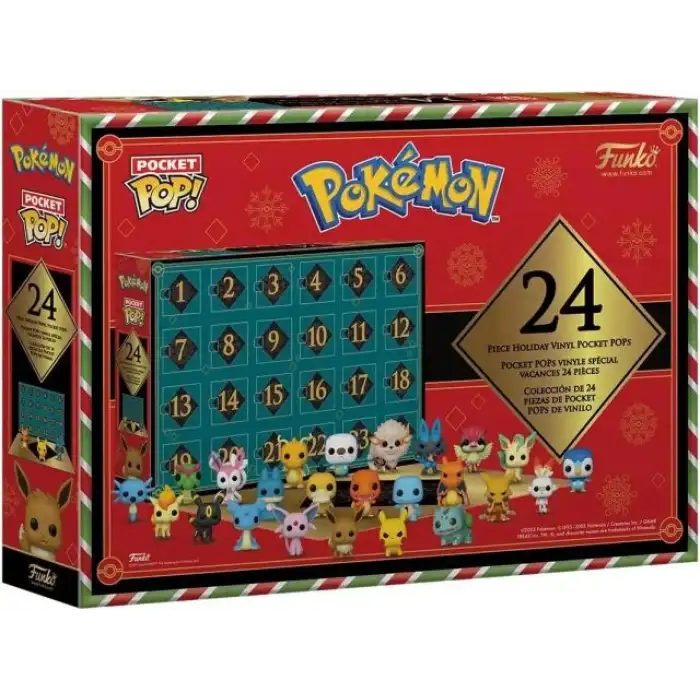 Eğlenceli Pop! Tatil Takvimi - Pokemon, 24 Pocket Pop! Vinil Figürler