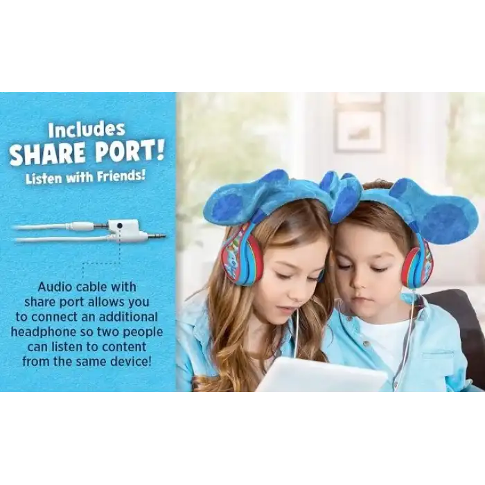 eKids Blues Clues Çocuklar İçin Kablolu Kulaklık