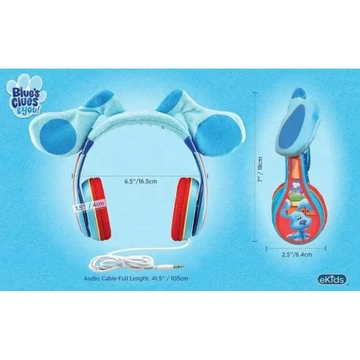 eKids Blues Clues Çocuklar İçin Kablolu Kulaklık