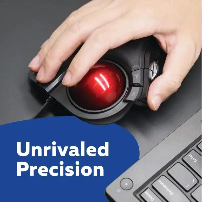 ELECOM HUGE Trackball Mouse, Kablolu, Parmakla Çalıştırılan, 8 Düğmeli