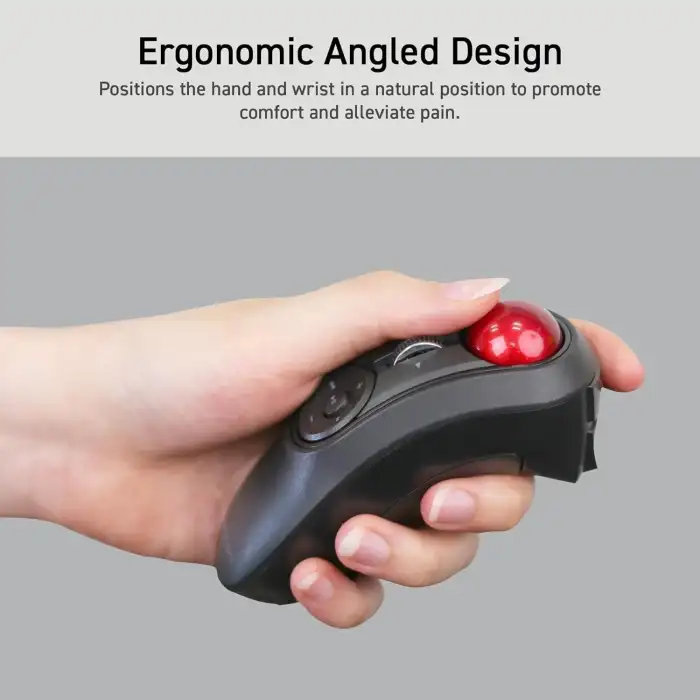 ELECOM Relacon Elde Taşınabilir Trackball İşaretçisi, Ergonomik Başparmak Mouse