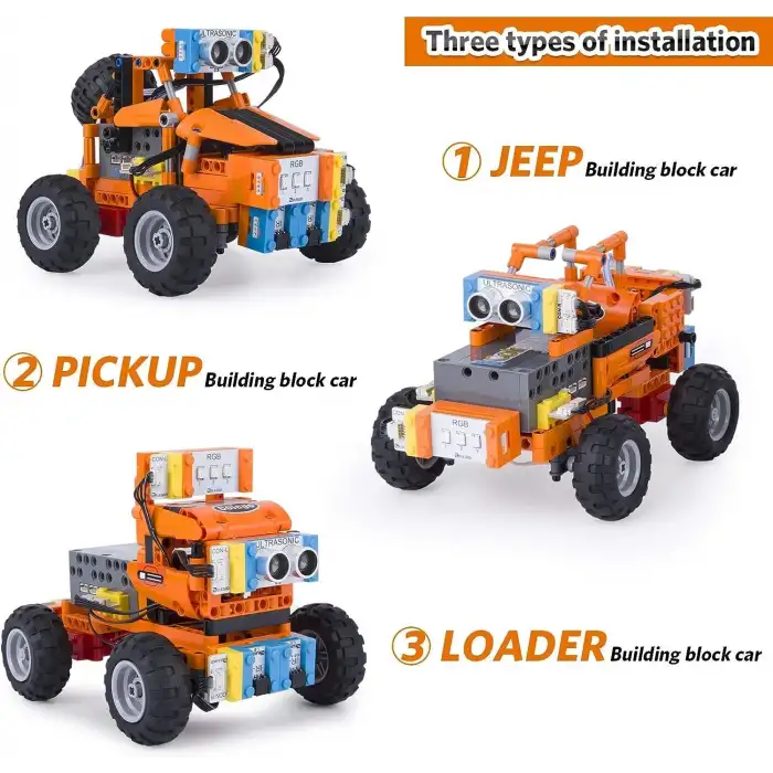 ELEGOO Yapı Taşı Araç Kiti, Akıllı ve Eğitici Yapı Taşı