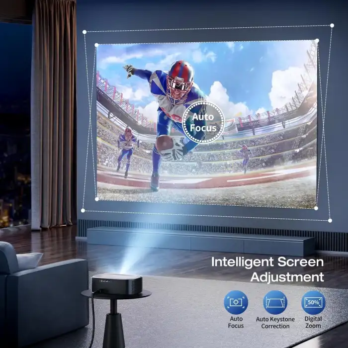 Elephas Wifi ve Bluetooth özellikli 4K Projektör - Açık Hava Film Projektörü