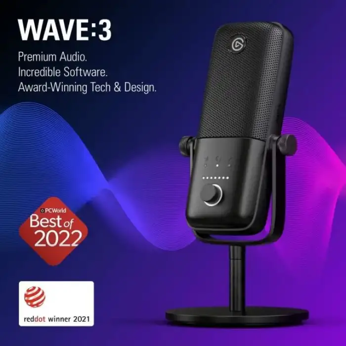 Elgato Wave:3 Premium Studio Quality USB Condenser Mikrafon