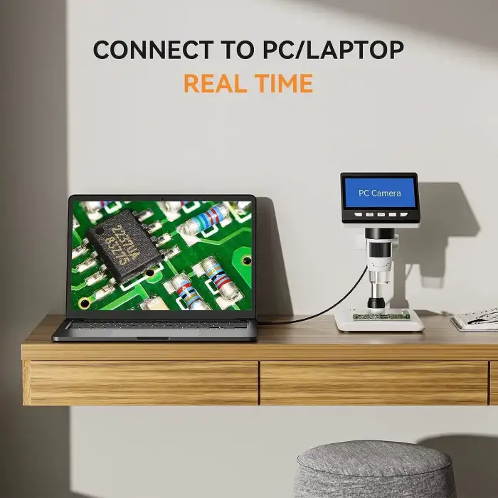 Elikliv EDM43 4.3 Inc LCD Dijital Mikroskop 1000x - Beyaz