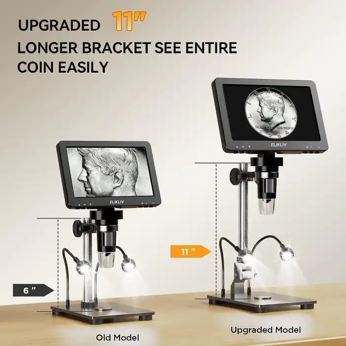 Elikliv EDM9 Pro 7 Inc HDMI Dijital Mikroskop, 1200X Büyütme
