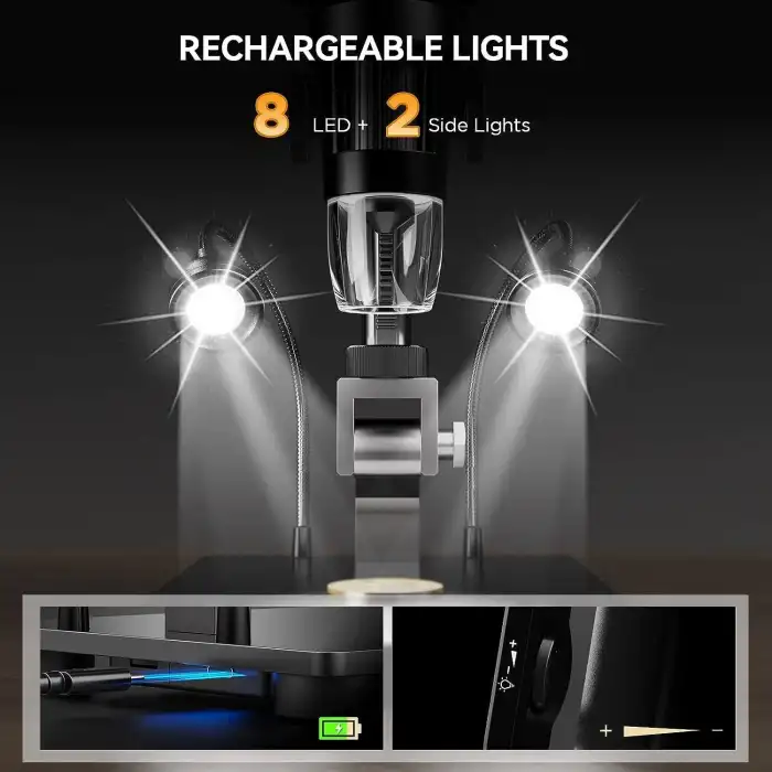 Elikliv EDM9 Pro 7 Inc HDMI Dijital Mikroskop, 1200X Büyütme