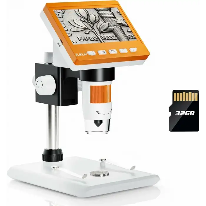 Elikliv Veno 4.3 Inc, LCD Dijital Mikroskop - Turuncu