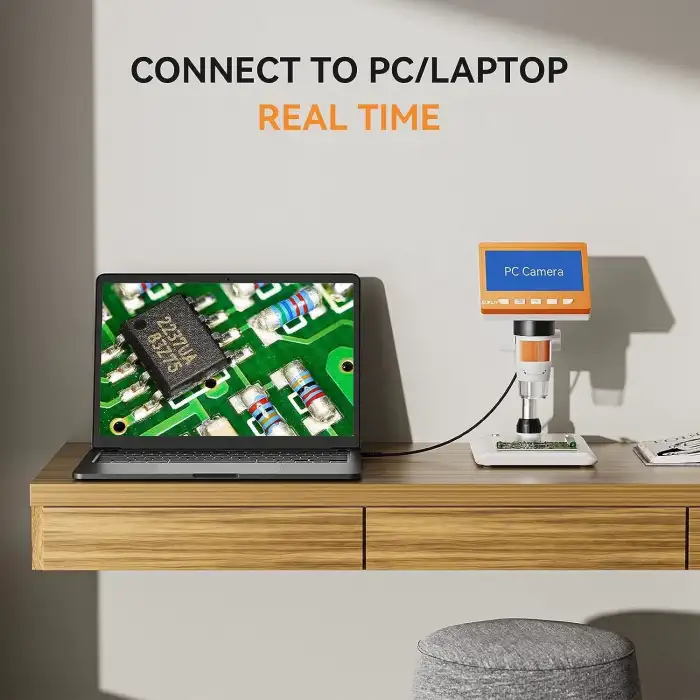 Elikliv Veno 4.3 Inc, LCD Dijital Mikroskop - Turuncu