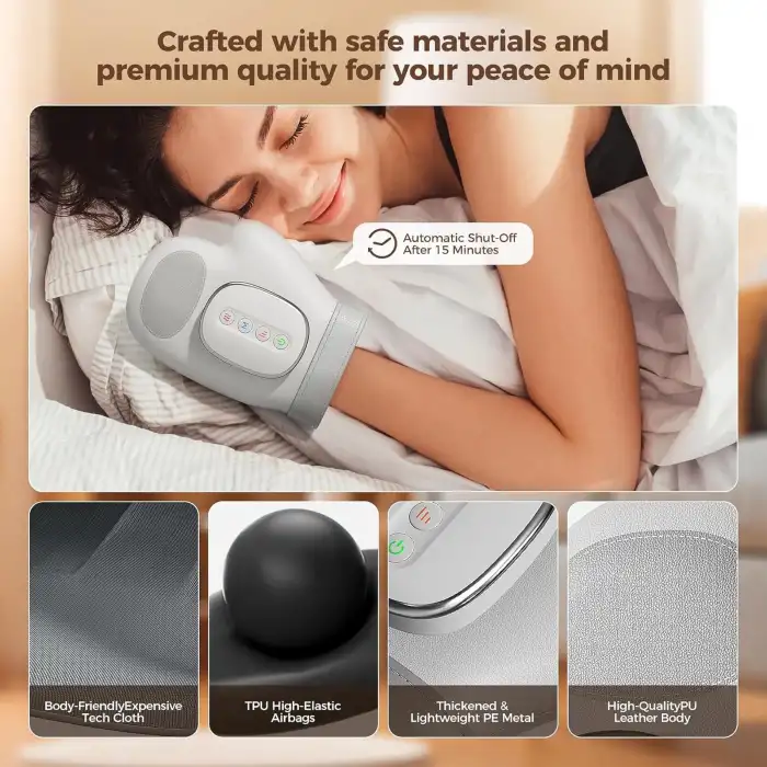 Estefanlo Isı Kompresyon Terapili El Masaj Aleti - Beyaz