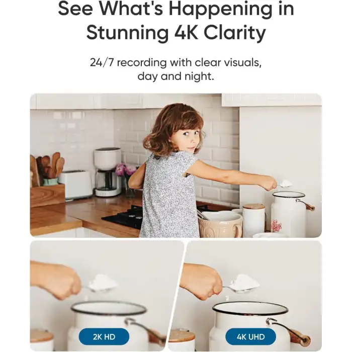 eufy İç Mekan Kamerası E30, Son Nesil, 4K UHD Güvenlik Kamerası - Siyah